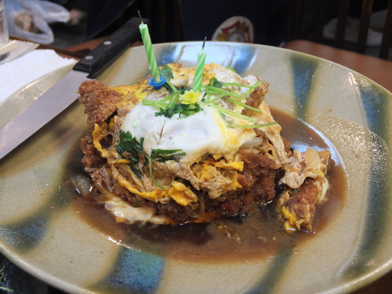 ウェディングケーキの代わりのカツ煮