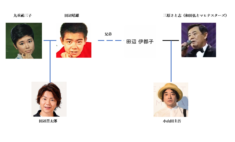 田辺靖雄の家系図