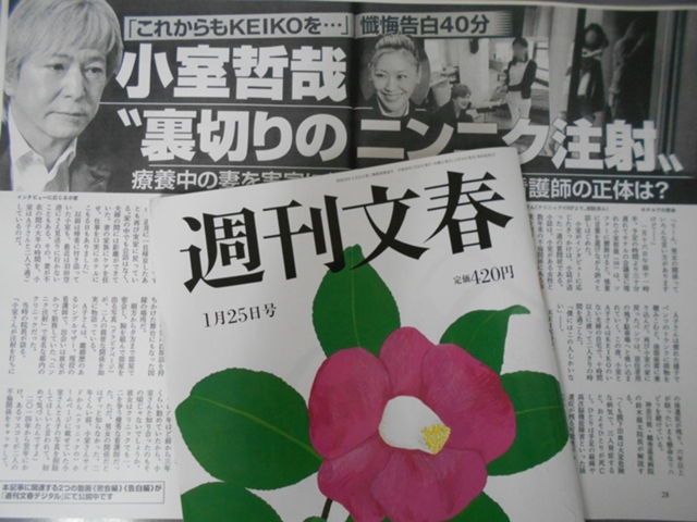 週刊文春が不倫をスクープ