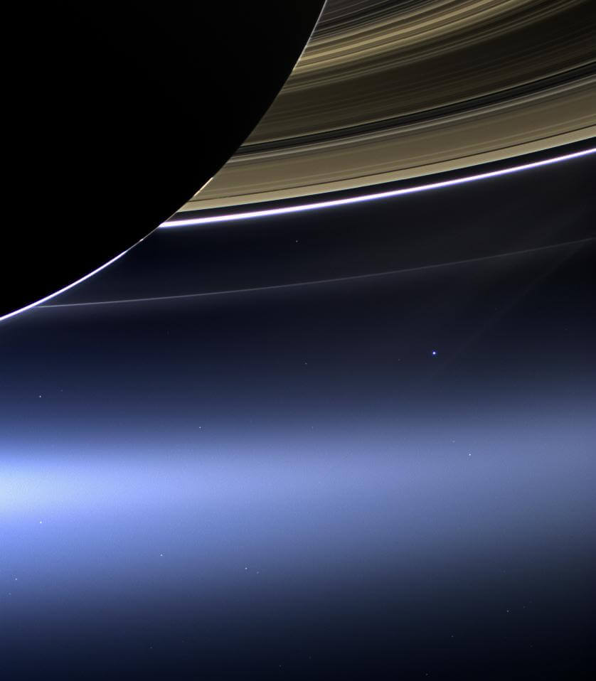 全人類が暮らす点のような地球の姿。土星探査機カッシーニが14億km彼方から撮影（sorae 宇宙へのポータルサイト） - Yahoo!ニュース